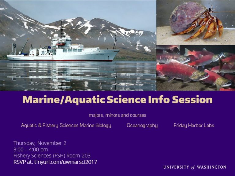 Marine and Aquatic Sciences Info Session
