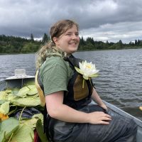 Removing-invasive-water-lilies