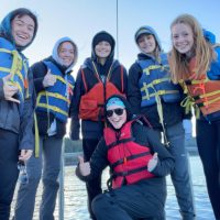 Group photo taken aboard a Fisheries and Habitat Lab trawl boat during my first marine biology class field trip. This experience introduced me to hands-on marine research and confirmed my passion for studying ocean ecosystems.