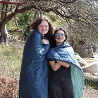 My friend Ellie and I looking for whales at Lime Kiln State Park on San Juan Island