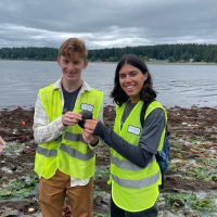 I was leading a community tidewalk with my fellow Bainbridge Island Land Trust interns.