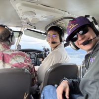 Overflight photography, piloted by Dr. Adam Summers and David Jiang in the passenger seat