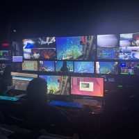 Vanlife: View of the ROV van on the VISIONS'25 cruise.