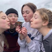 Tidepooling with friends in Marine Biology at Edmonds ferry terminal.