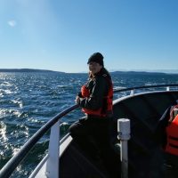 Student on RV Carson