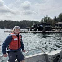Man on dock