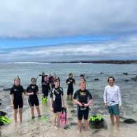 Group Snorkling in the Galapagos