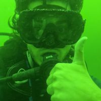 Selfie from coral survey dive in Costa Rica