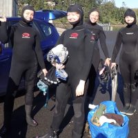 Novel Marine Ecosystems class went to scuba dive at Argyle Bay and Argyle Lagoon