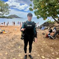 Thomas in scuba gear